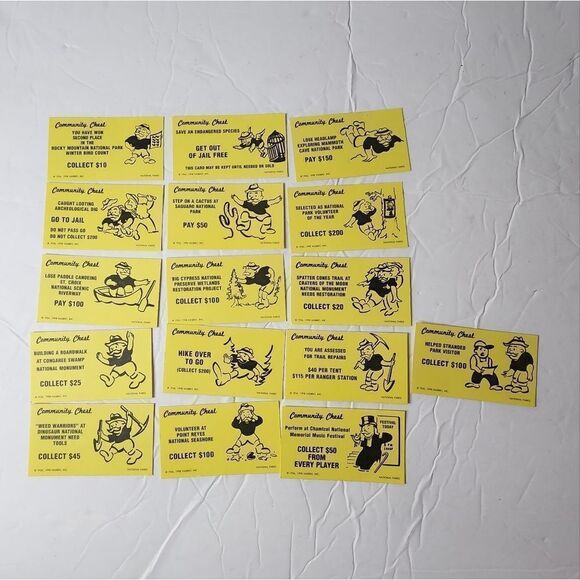 Monopoly National Park Edition Replacement Community chest card as photographed - Picture 1 of 2